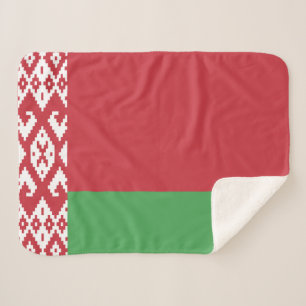 Cobertor Sherpa da Bandeira Patriótica da Bielorrú