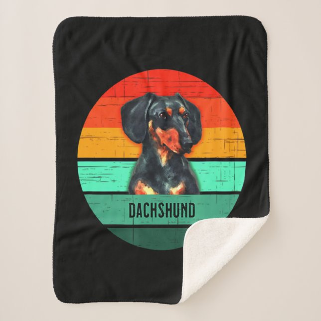 Cobertor Sherpa Dachshund Devo Men Women Kids (Frente)