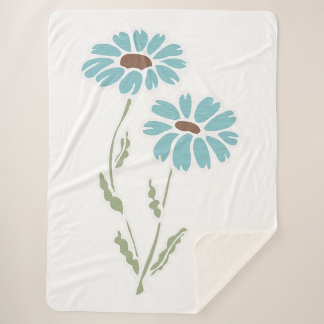 Cobertor Sherpa Daisies (Frente)