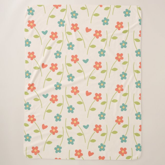 Cobertor Sherpa Daisies (Frente)