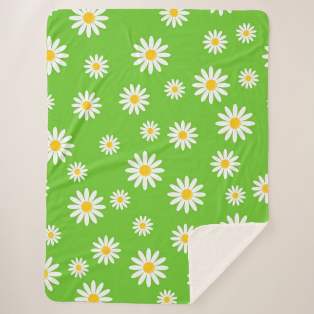 Cobertor Sherpa Daisies (Frente)