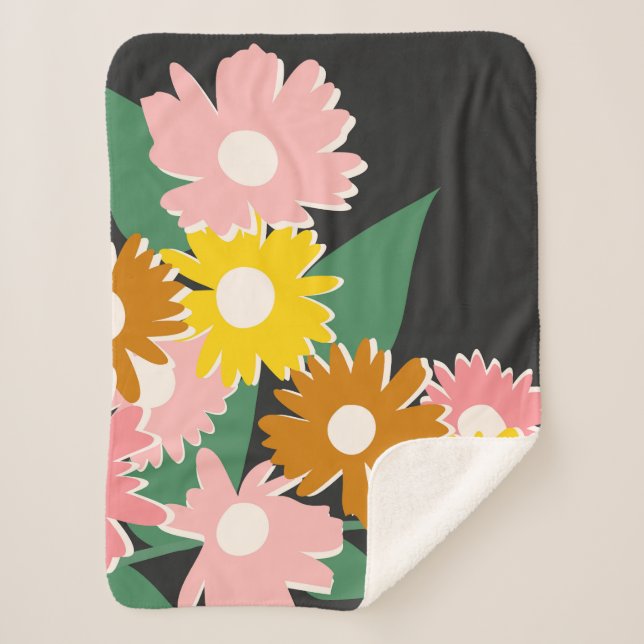 Cobertor Sherpa Daisy Delight (Frente)