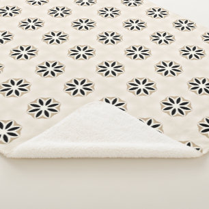 Cobertor Sherpa Daisy Delight Flor Monocromático