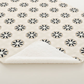 Cobertor Sherpa Daisy Delight Flor Monocromático