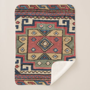 Cobertor Sherpa Dallas - Estrela Solitária Azul-Vermelha Ocidenta