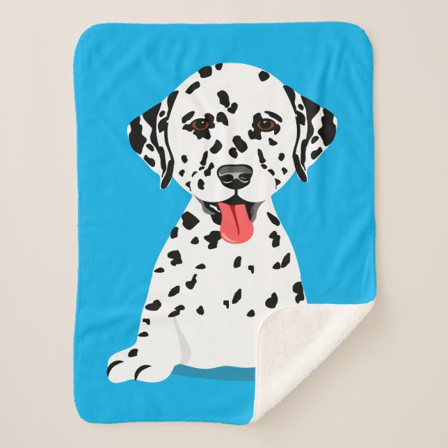 Cobertor Sherpa Dalmaciano Baby Blankets (Frente)