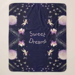 Cobertor Sherpa Dandelion Dreams
