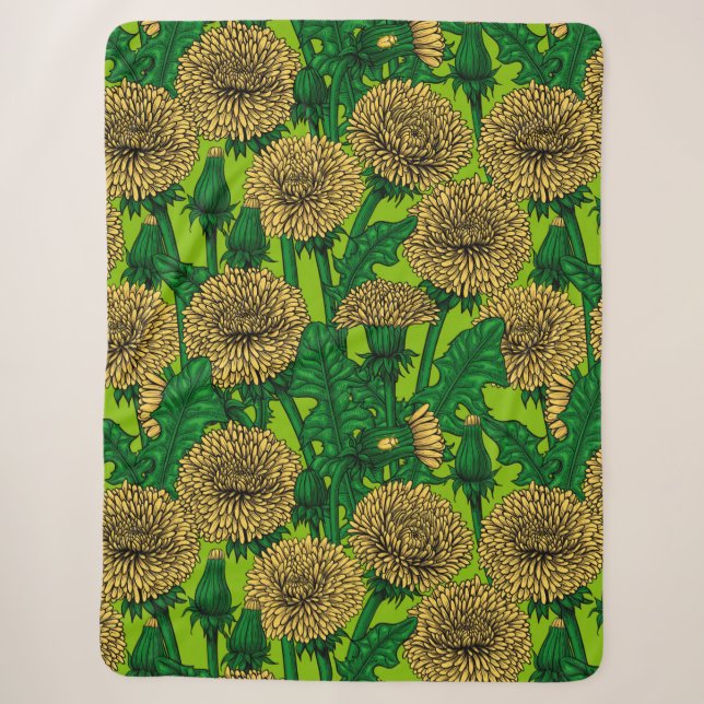 Cobertor Sherpa Dandelions (Frente)