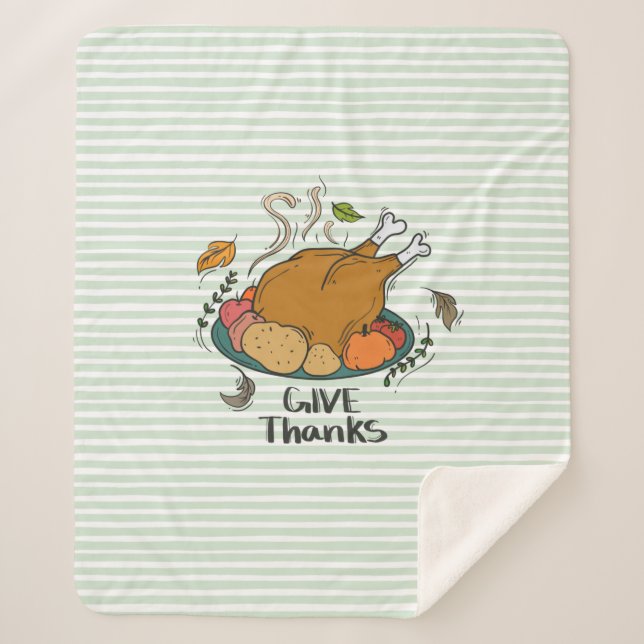 Cobertor Sherpa Dar Obrigados (Frente)