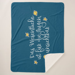 Cobertor Sherpa Das Wesentliche ist für die Augunsichtbar