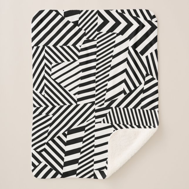 Cobertor Sherpa Dazzle Camouflage (Frente)