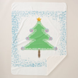 Cobertor Sherpa de Árvore de Natal