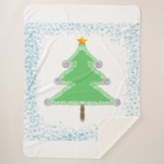Cobertor Sherpa de Árvore de Natal