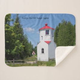 Cobertor sherpa de Baileys Harbor Range Lights