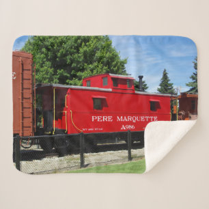 Cobertor sherpa de caboose Pere Marquette