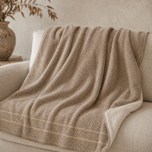 Cobertor Sherpa de Fios de Areia Macia