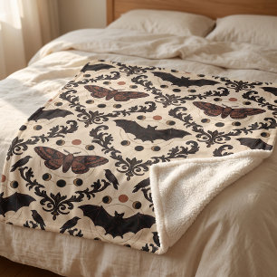 Cobertor Sherpa de Halloween Floresta Assombrada A