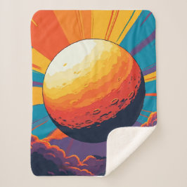 Cobertor Sherpa de Pôr do Sol Celestial