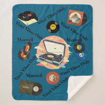 Cobertor Sherpa de Vinil Retro Vintage