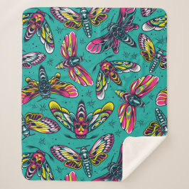 Cobertor Sherpa Death Moth