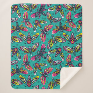 Cobertor Sherpa Death Moth Sherpa Blanket