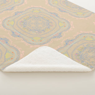 Cobertor Sherpa Decoração Rústica de Jardim de Fadas Design de Tel