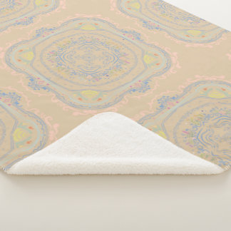Cobertor Sherpa Decoração Rústica de Jardim de Fadas Design de Tel