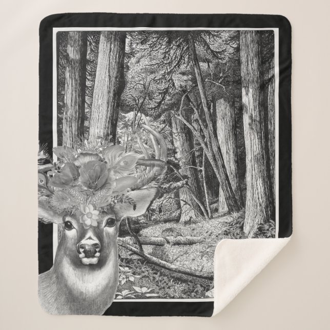 Cobertor Sherpa Deer (Frente)