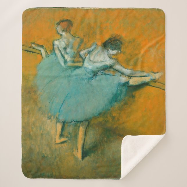 Cobertor Sherpa Degas Dancers no Balé Bar (Frente)