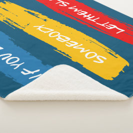 Cobertor Sherpa Deixe-Os Dormir