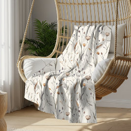 Cobertor Sherpa Delicate Wildflowers 