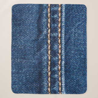 Cobertor Sherpa Densidade com títulos: a textura do jeans fechado.