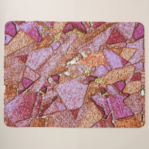 Cobertor Sherpa Desenho de rocha vulcânica pintado, a rosa lilac
