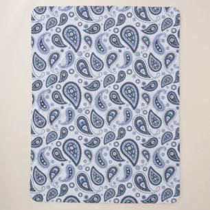 Cobertor Sherpa Desenho Intrincado de Estampa Floral Paisley
