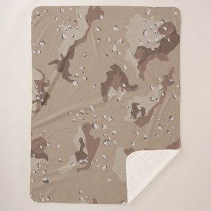 Cobertor Sherpa Desert Camo Sherpa Blanket