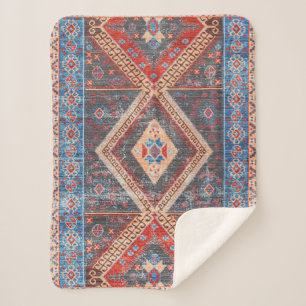 Cobertor Sherpa Desert Echoes: Patrimônio Boho do Sudoeste