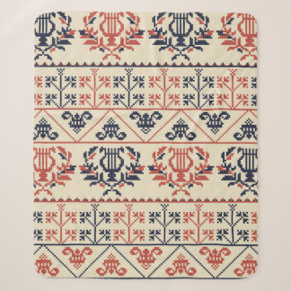 Cobertor Sherpa Design de padrão constante com palestino tradicion