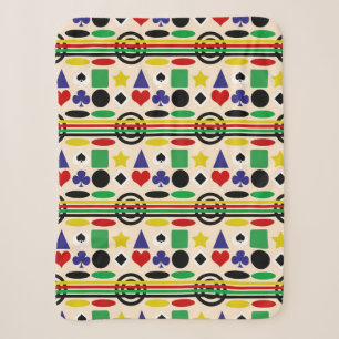 Cobertor Sherpa Design de padrão nórdico escandinavo tribal