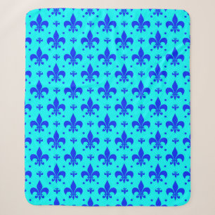 Cobertor Sherpa Design do padrão Fleur-de-lis