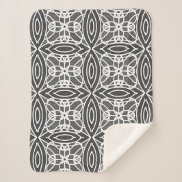 Cobertor Sherpa design geométrico na moda moderno