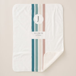 Cobertor Sherpa Design minimalista em cores pastosas