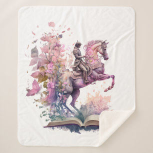 Cobertor Sherpa Design para Amantes de Livros de Fantasia