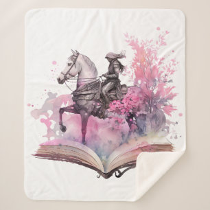 Cobertor Sherpa Design para Amantes de Livros de Fantasia