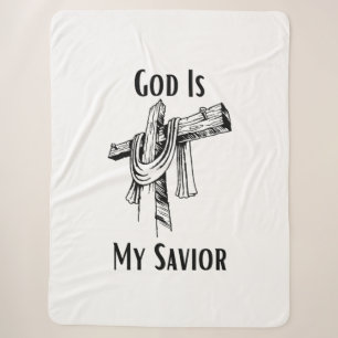 Cobertor Sherpa Deus É Minha Bíblia De Salvamento Cristã
