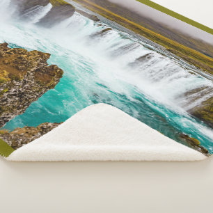 Cobertor Sherpa Deusa-cascata, Islândia