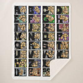 Cobertor Sherpa Deutsches Fingeralphabet 3 (2025)