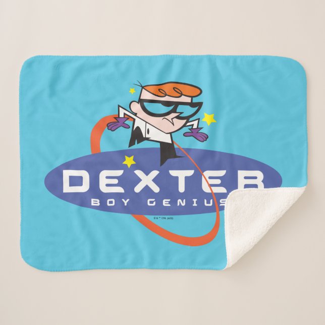 Cobertor Sherpa Dexter "Boy Genius" (Frente (Horizontal))