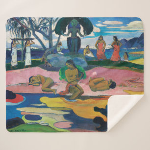 Cobertor Sherpa Dia de Deus   Paul Gauguin  