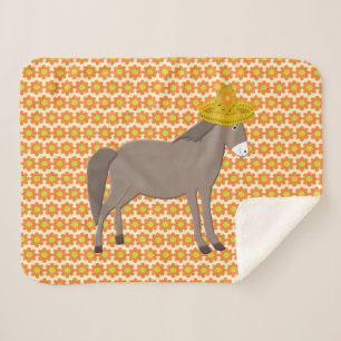 Cobertor Sherpa Dia do Donkey Mexicano dos Mortos