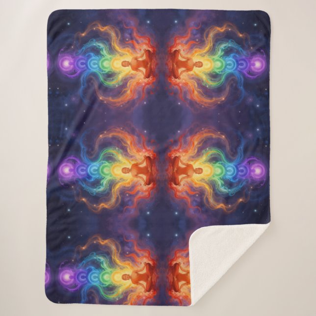 Cobertor Sherpa Die 7 Chakren (Frente)